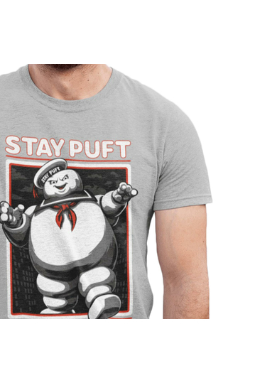 Cotton Division T-shirt Ghostbusters - Stay Puft Grey