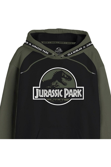 Cotton Division Hoodie Color Block Jurassic Park Logo