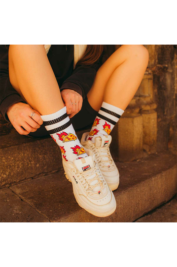 American Socks Pizza Inferno Mid High Socks