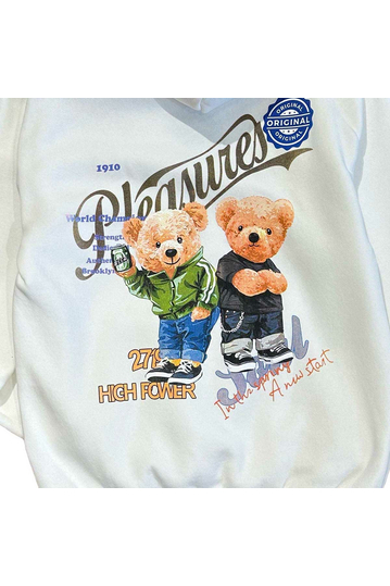 Unisex Φούτερ Teddy Bear Pleasures Cream