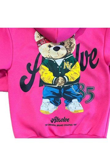 Unisex Φούτερ Teddy Bear Absolve Fuchsia