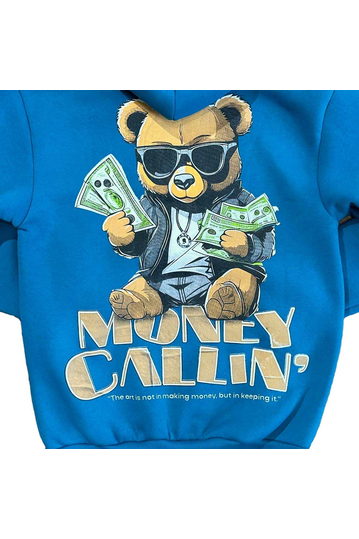 Unisex Φούτερ Teddy Bear Money Callin Royal Blue