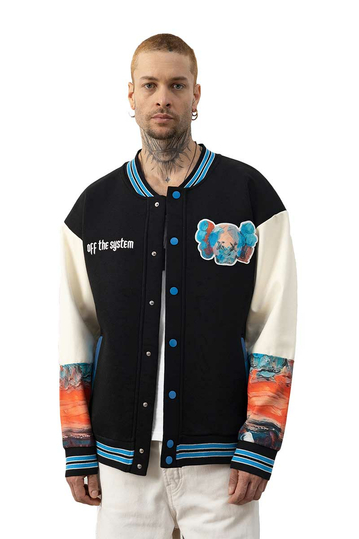 Κολεγιακό μπουφάν Off The System μαύρο