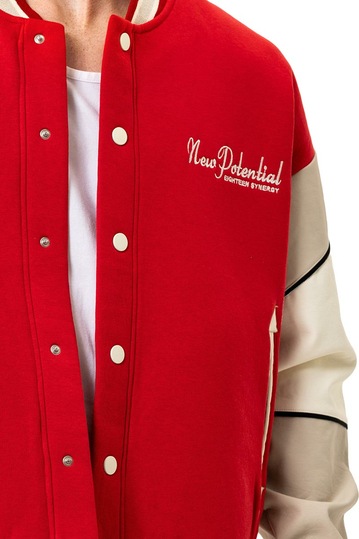 Κολεγιακό μπουφάν New Potential κόκκινο
