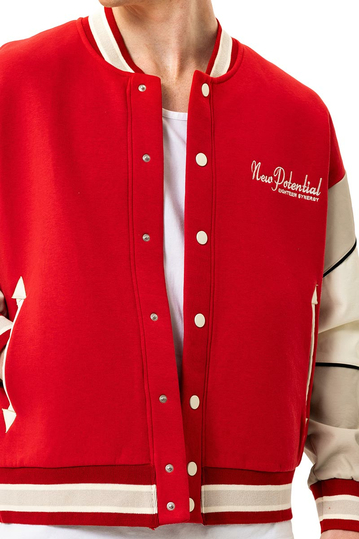 Κολεγιακό μπουφάν New Potential κόκκινο