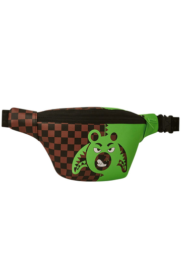 Sprayground Green Money Bear Waist Bag