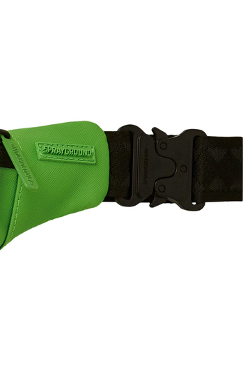 Sprayground Green Money Bear Waist Bag