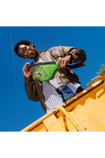 Sprayground Green Money Bear Waist Bag