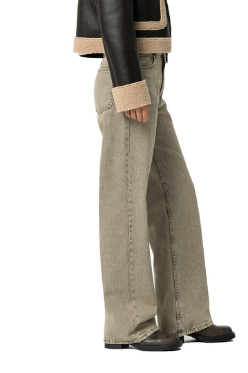 Tiffosi Bonnye Wide Leg Jeans Beige/grey