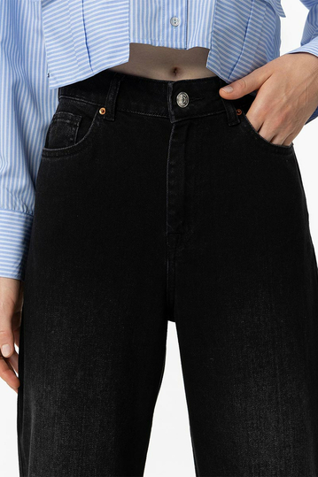 Tiffosi Bonnye Wide Leg Jeans Black