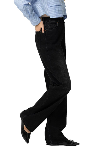 Tiffosi Bonnye Wide Leg Jeans Black