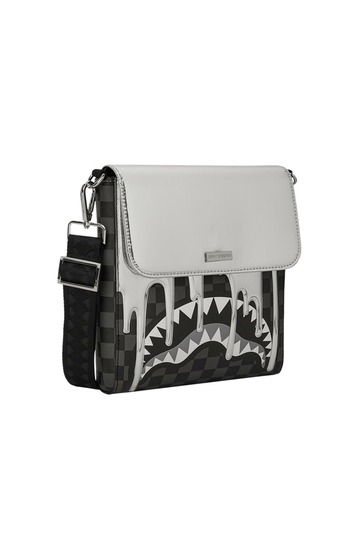 Sprayground Metallic Drip Sharks In Paris Crossbody Bag