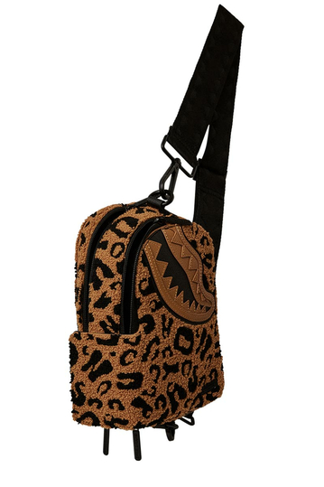 Sprayground Cheetah Chenille Crossbody Bag