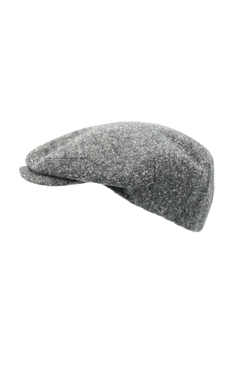 Wool Flat Cap Light Grey