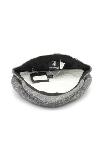 Wool Flat Cap Light Grey