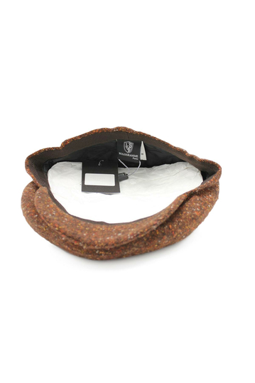 Wool Flat Cap Orange