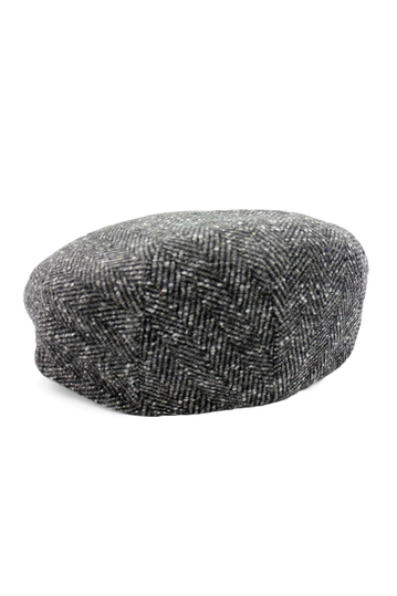 Wool flat cap grey