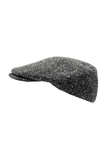 Wool flat cap grey