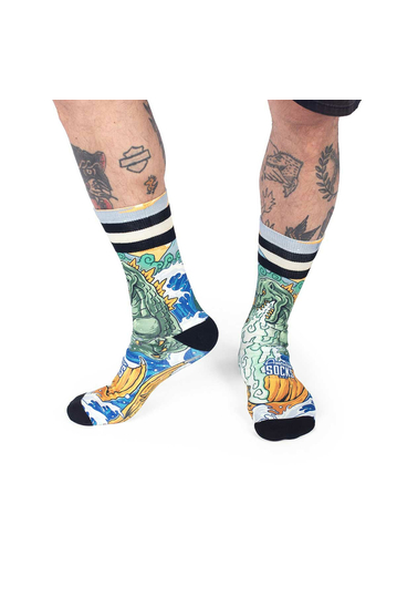 American Socks Kaiju King Mid High Socks