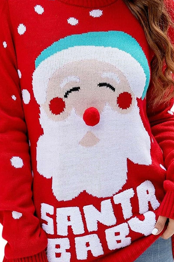 Santa Baby Christmas Jumper Red