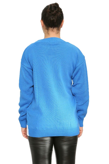 Yule Locs Christmas Jumper Light Blue