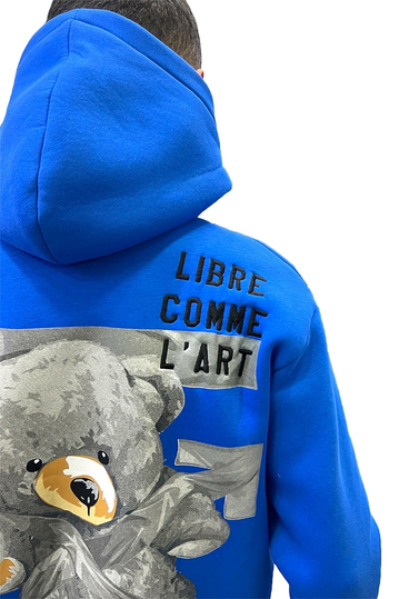 Libre Comme L'Art Hoodie Royal Blue
