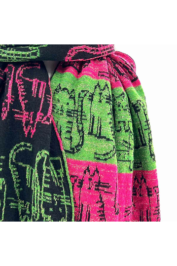 Scarf Multi With Cats