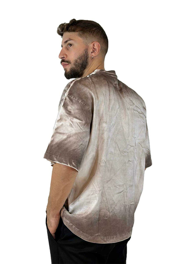 Oversized T-shirt Washed Beige