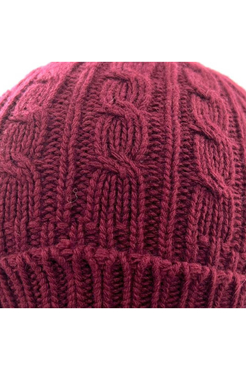 Cuffed Beanie Deep Red