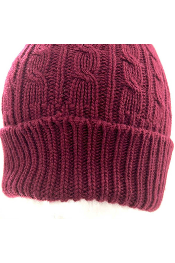 Cuffed Beanie Deep Red