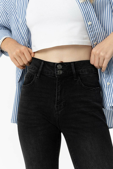 Tiffosi Light Push-up Bootcut Jeans Black Wash