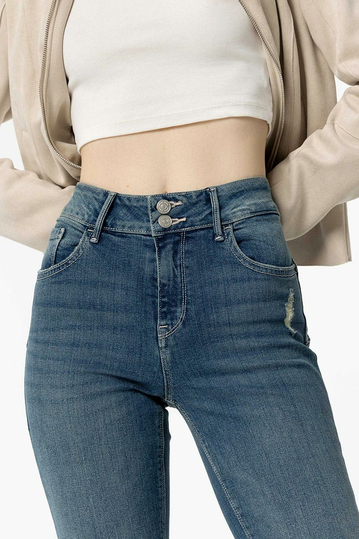 Tiffosi Light Push-up Bootcut Jeans Blue Wash