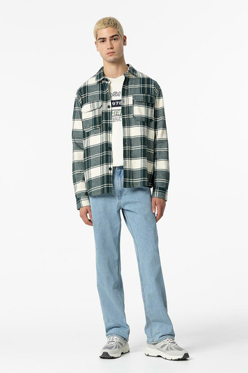 Tiffosi καρό πουκάμισο φανέλα πράσινο