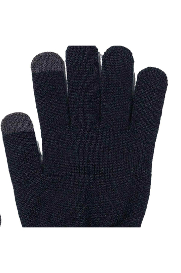 Tiffosi Knitted Touch Screen Gloves Dark Blue