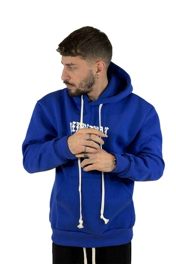 Teddy Bear Everlasting Hope Φούτερ με Κουκούλα Royal Blue