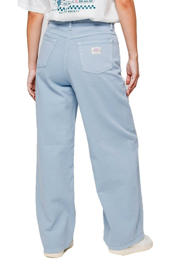 Kaotiko Unisex Oversize Baggy Jeans Dark People Blue