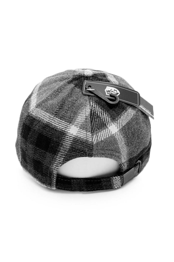 Winter Baseball Cap Black Check