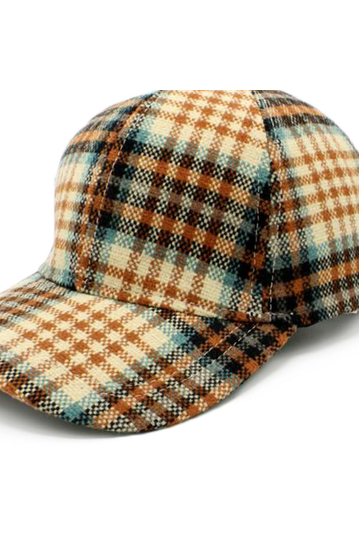 Winter Baseball Cap Beige/Orange