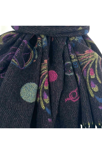 Vintage Viscose Scarf Blue