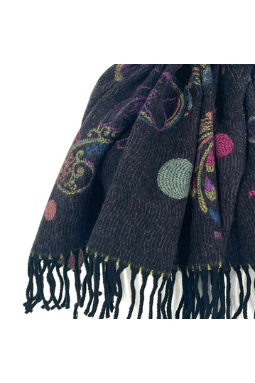 Vintage Viscose Scarf Blue