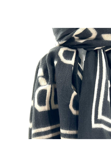 Viscose scarf Black