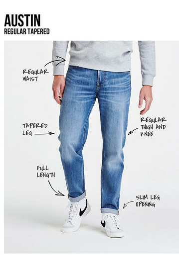 Lee Austin Regular Tapered Jeans - Shipwreck