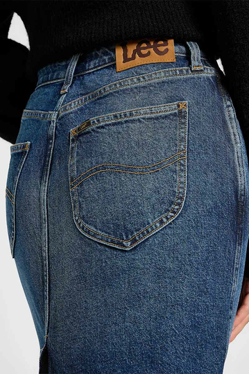 Lee midi jean φούστα - Dark Glamour