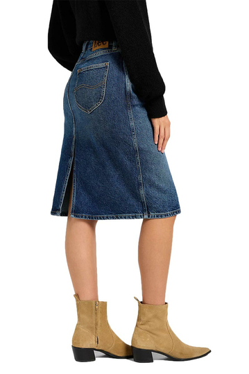 Lee midi jean φούστα - Dark Glamour