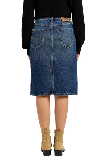 Lee midi jean φούστα - Dark Glamour