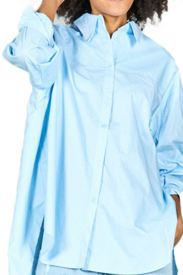 Oversized Shirt Light Blue