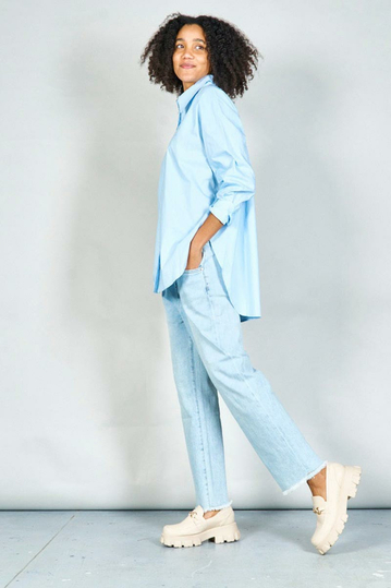 Oversized Shirt Light Blue