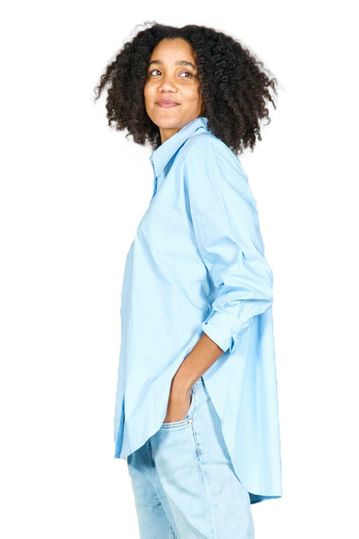Oversized Shirt Light Blue