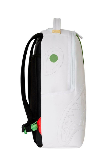 Sprayground Italy Racing Golden Stripes Backpack White