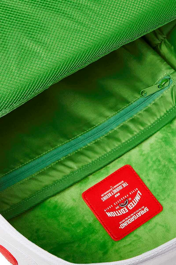 Sprayground Italy Racing Golden Stripes Backpack White